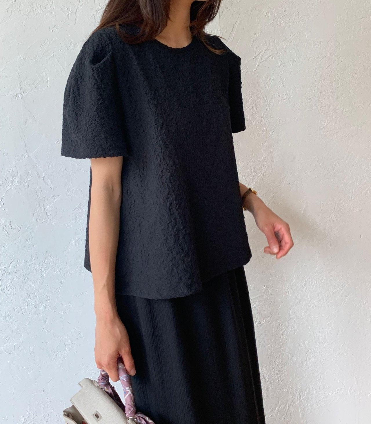Natural wrinkle blouse