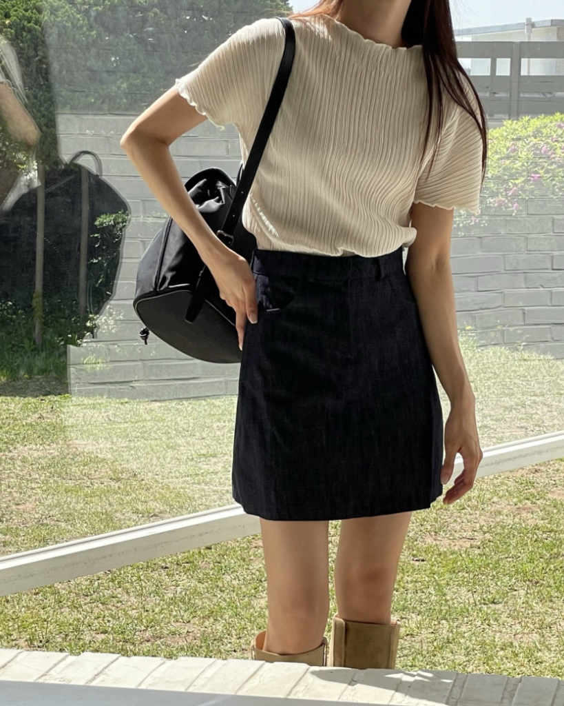 Pleated blouse