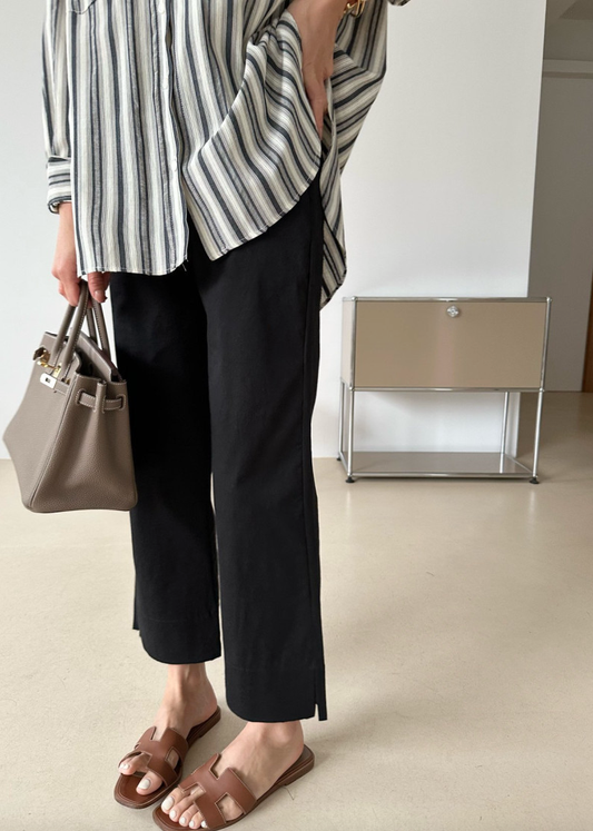 Bio-washed cotton pants