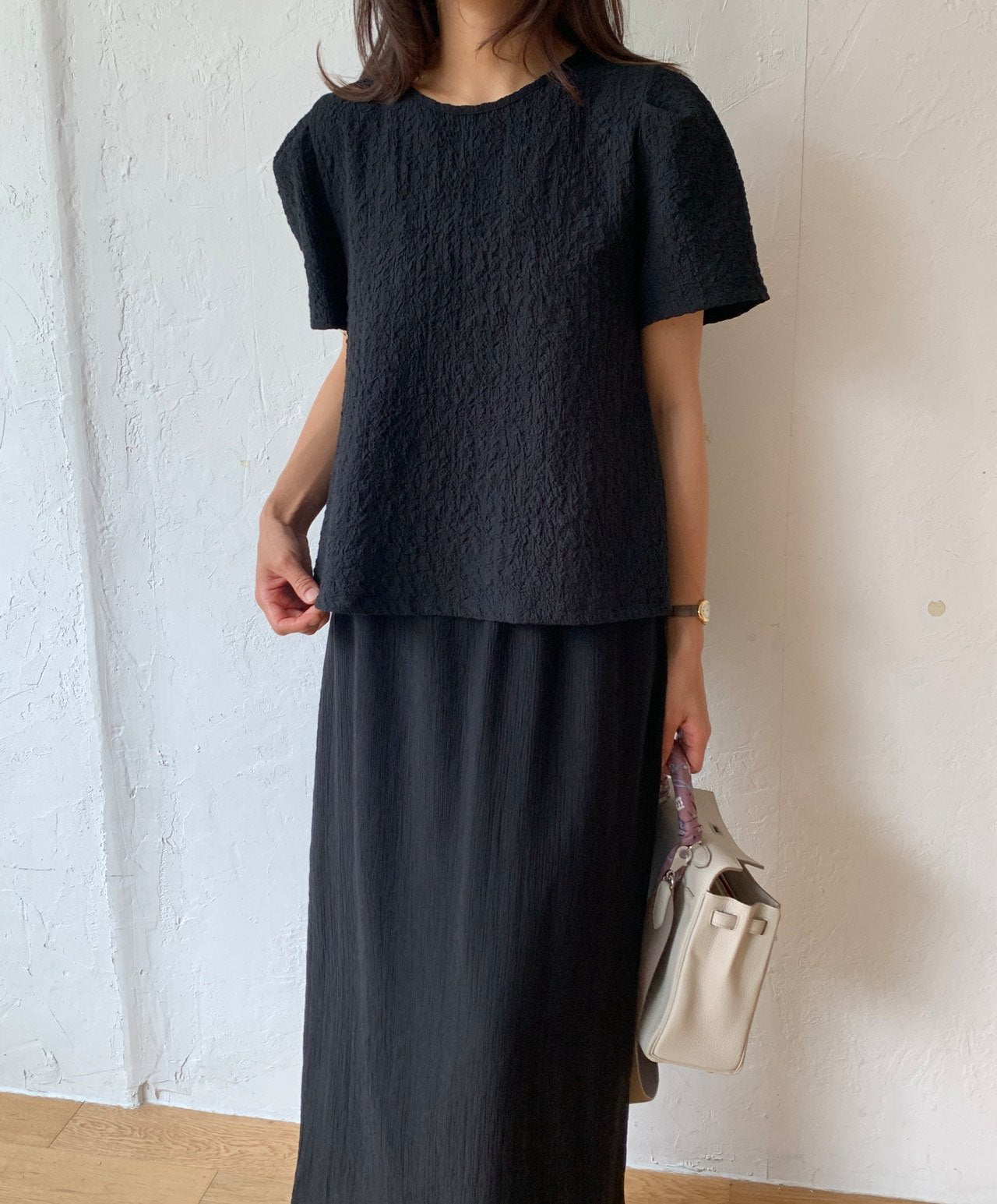 Natural wrinkle blouse