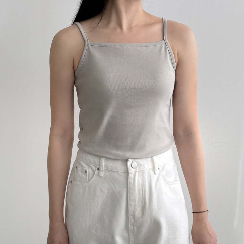 Bio cotton strappy top