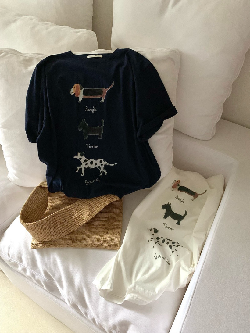 Puppy boxy T-shirt