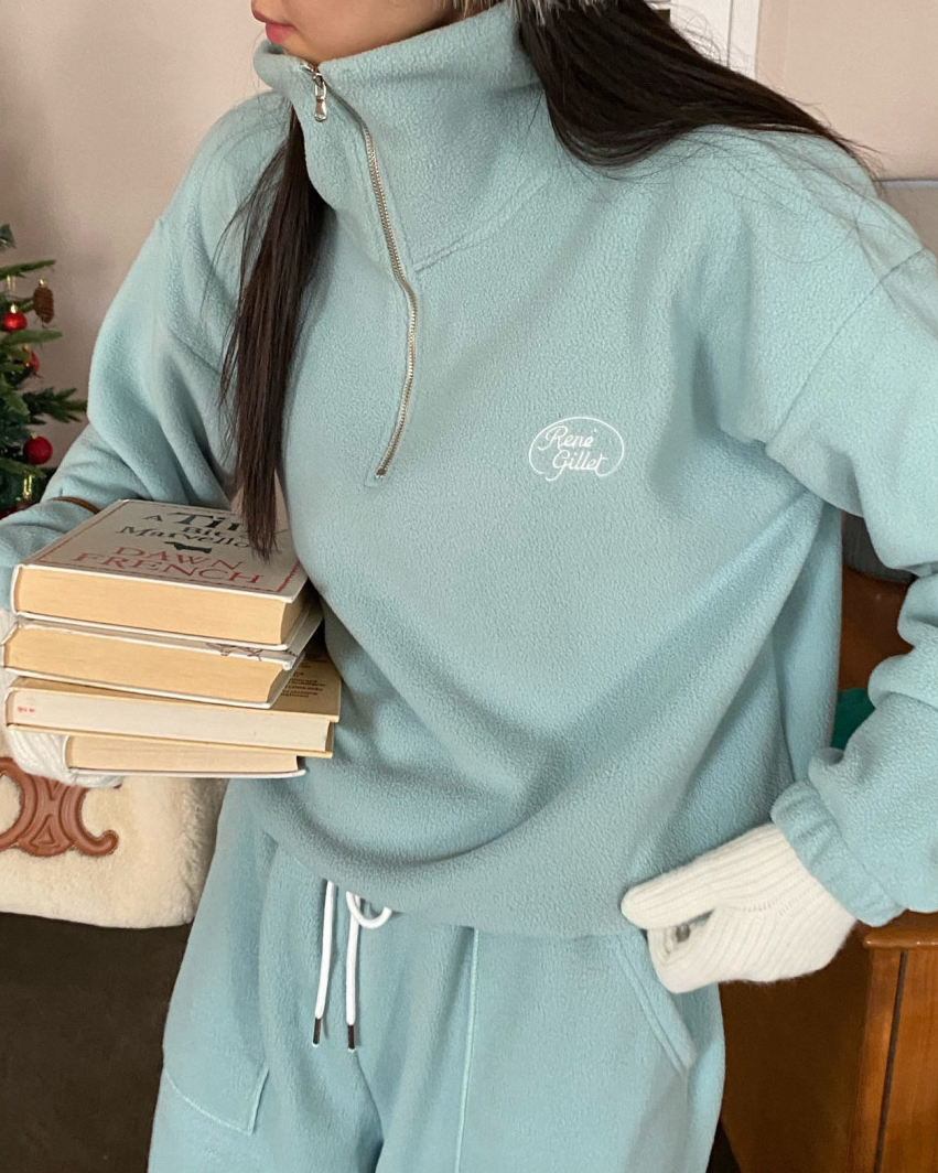 (F/W) Fleece high neck top