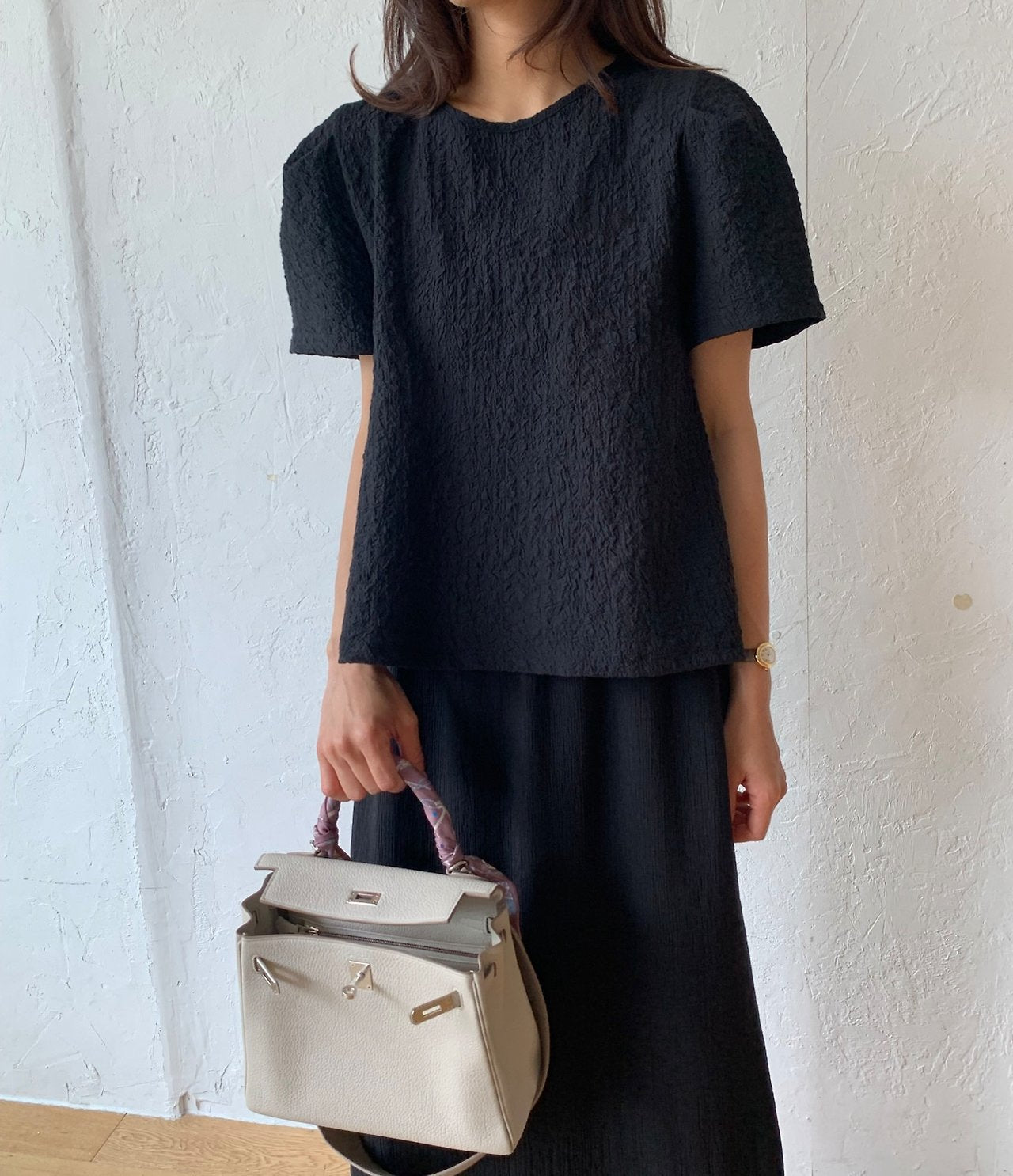 Natural wrinkle blouse