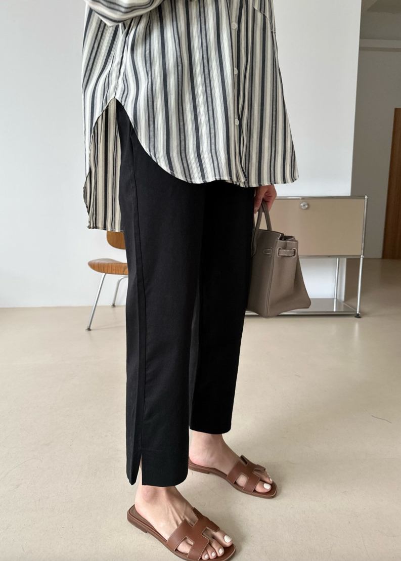 Bio-washed cotton pants