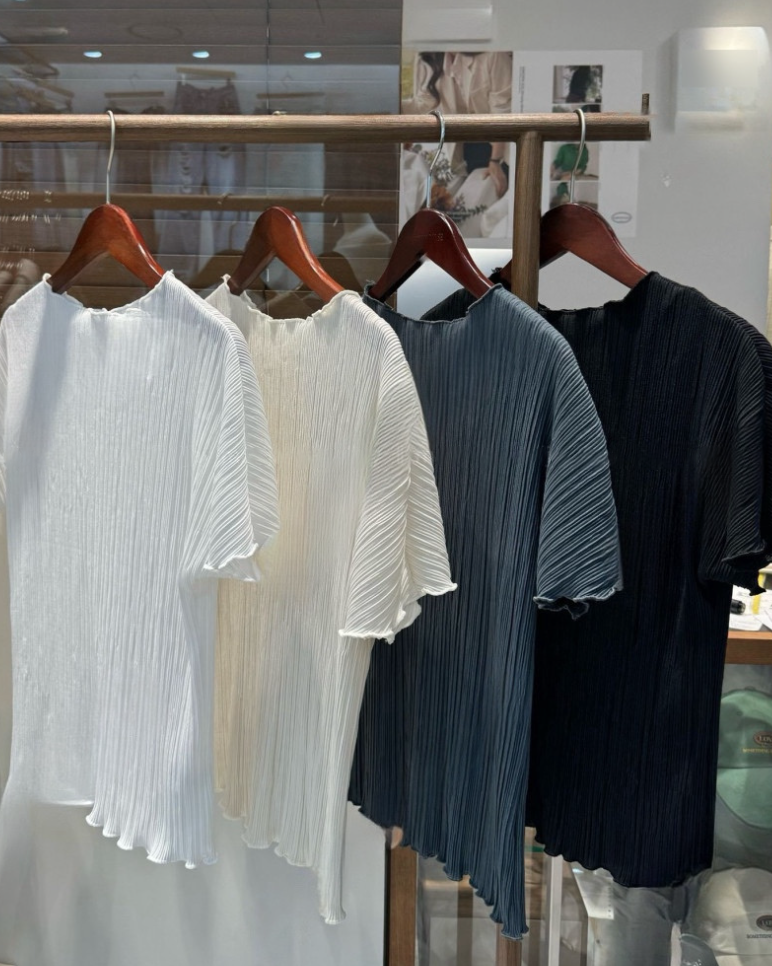 Pleated blouse