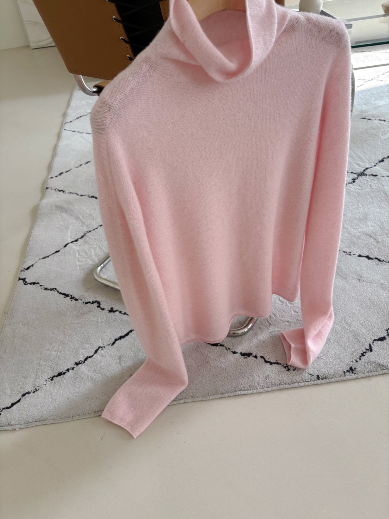 (F/W) Wholegarment high-neck knit top