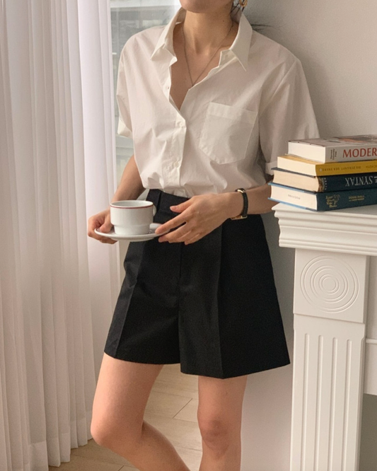 Cotton short sleeve shirt