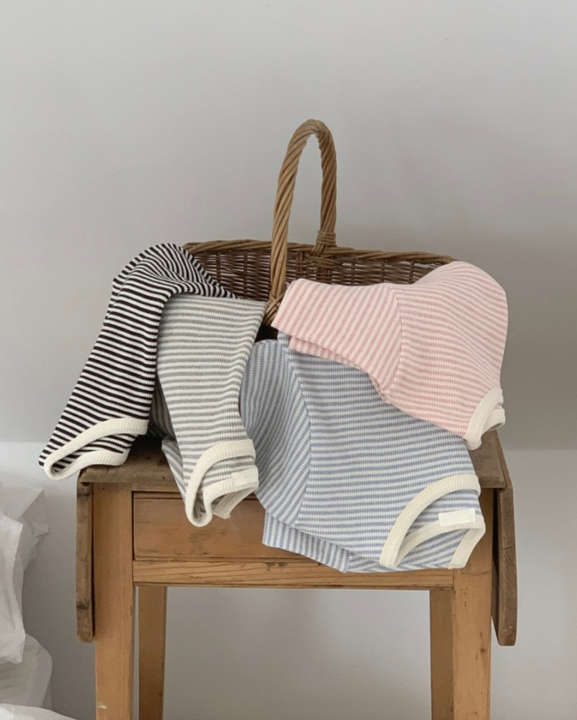 Summer waffle striped t-shirt