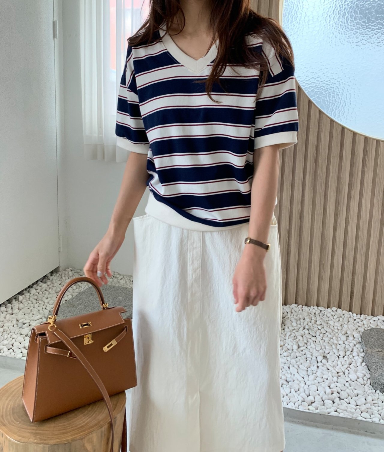 Summer striped sweatshirt