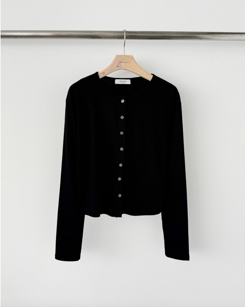 Rayon basic cardigan