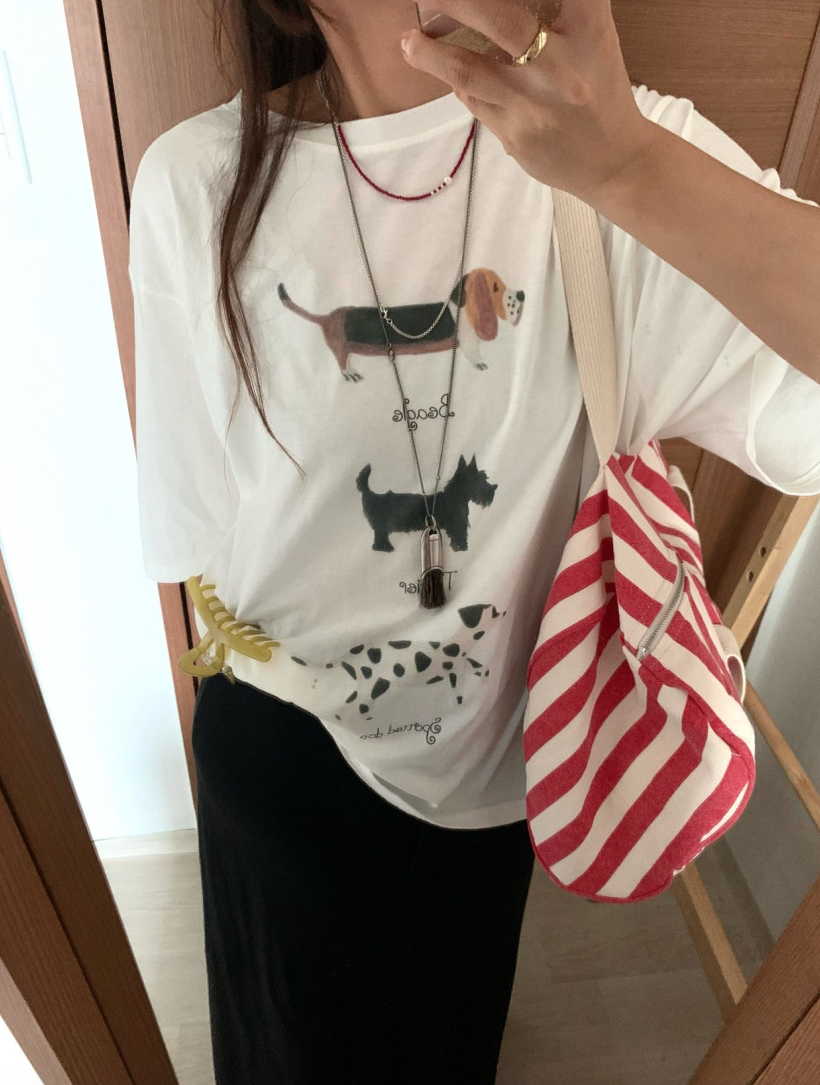 Puppy boxy T-shirt