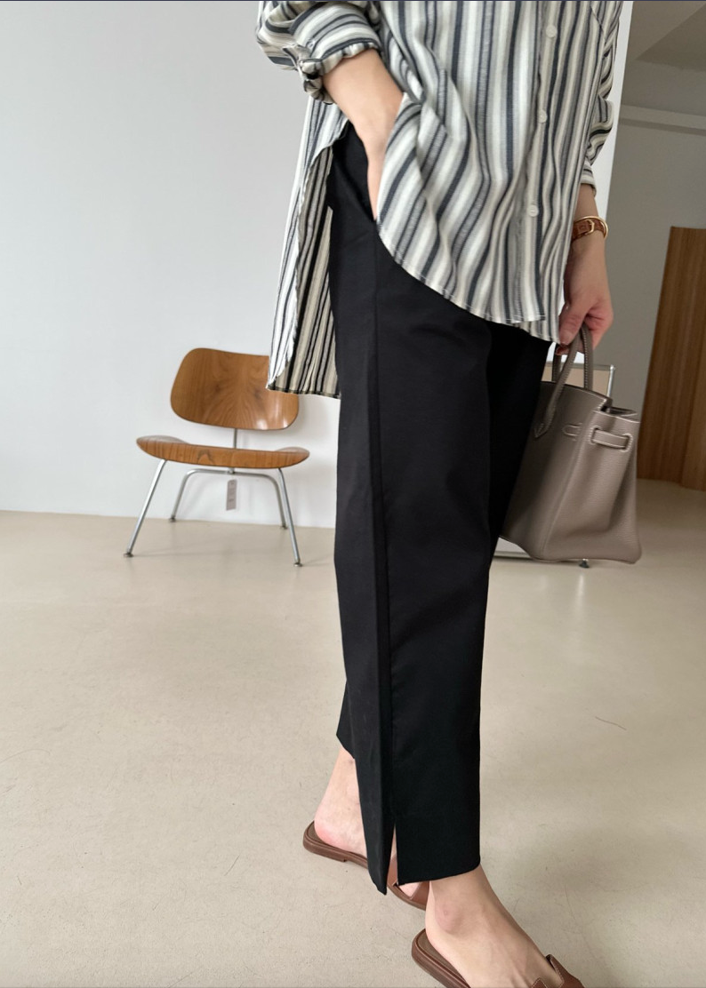 Bio-washed cotton pants
