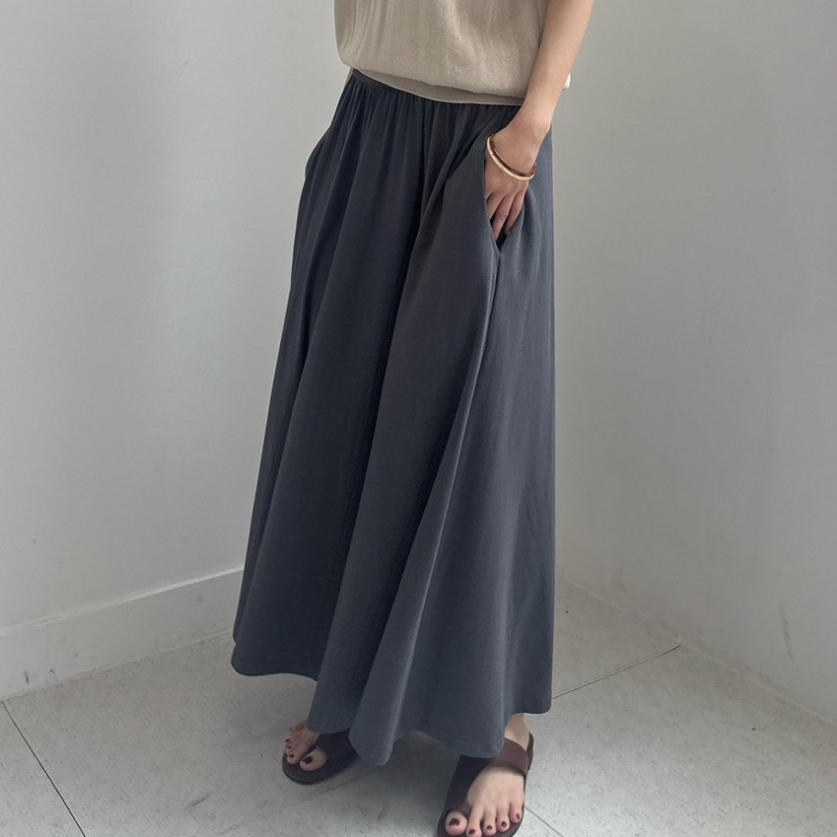 Modal long skirt
