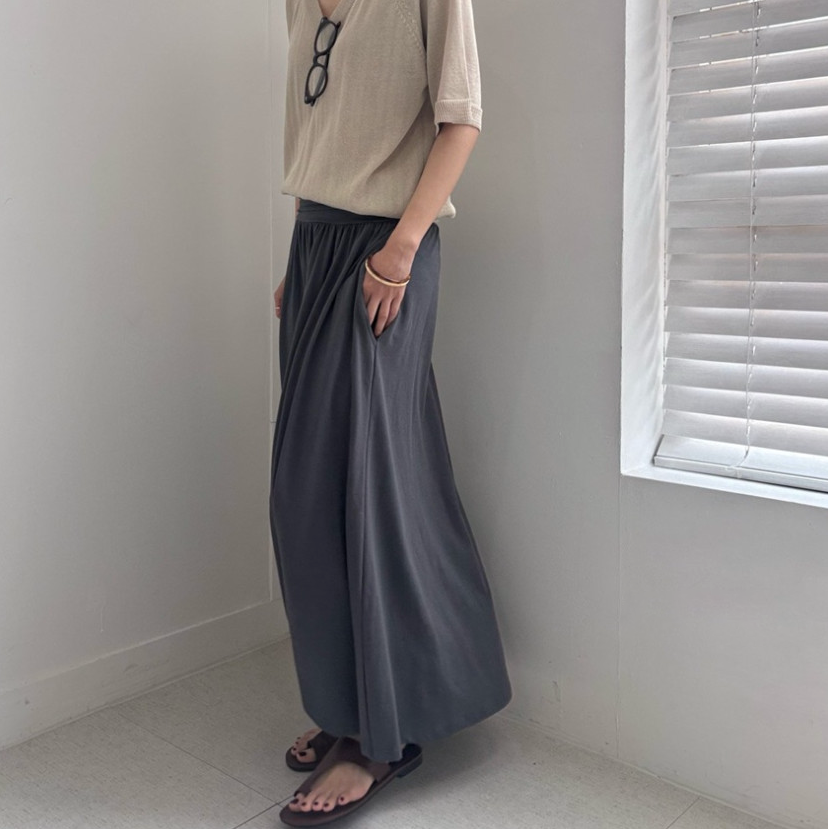 Modal long skirt