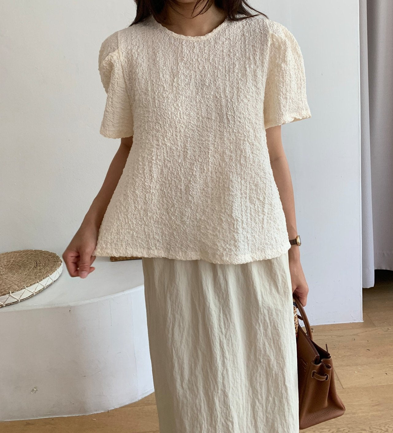 Natural wrinkle blouse