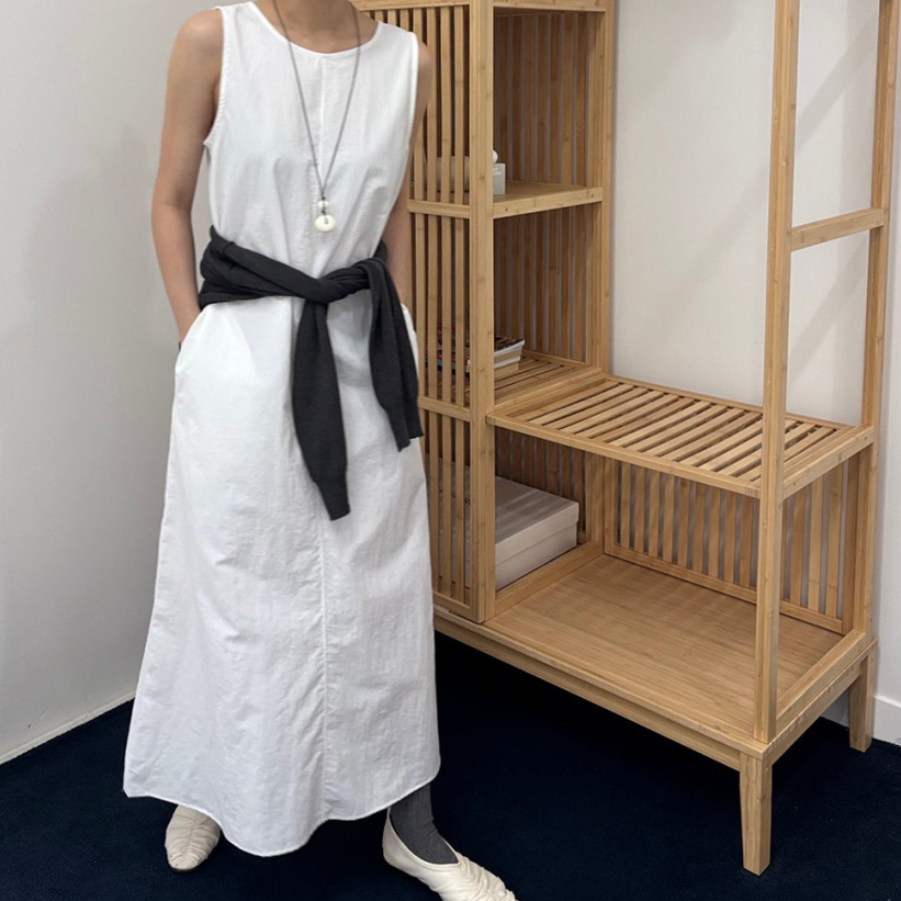 Nylon sleeveless dress