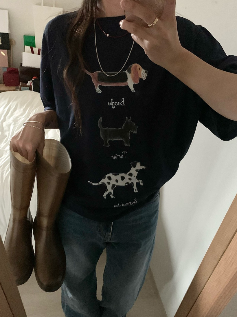 Puppy boxy T-shirt