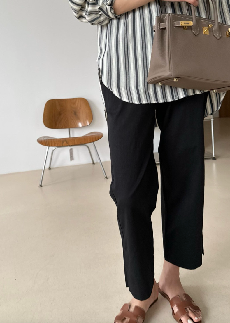 Bio-washed cotton pants