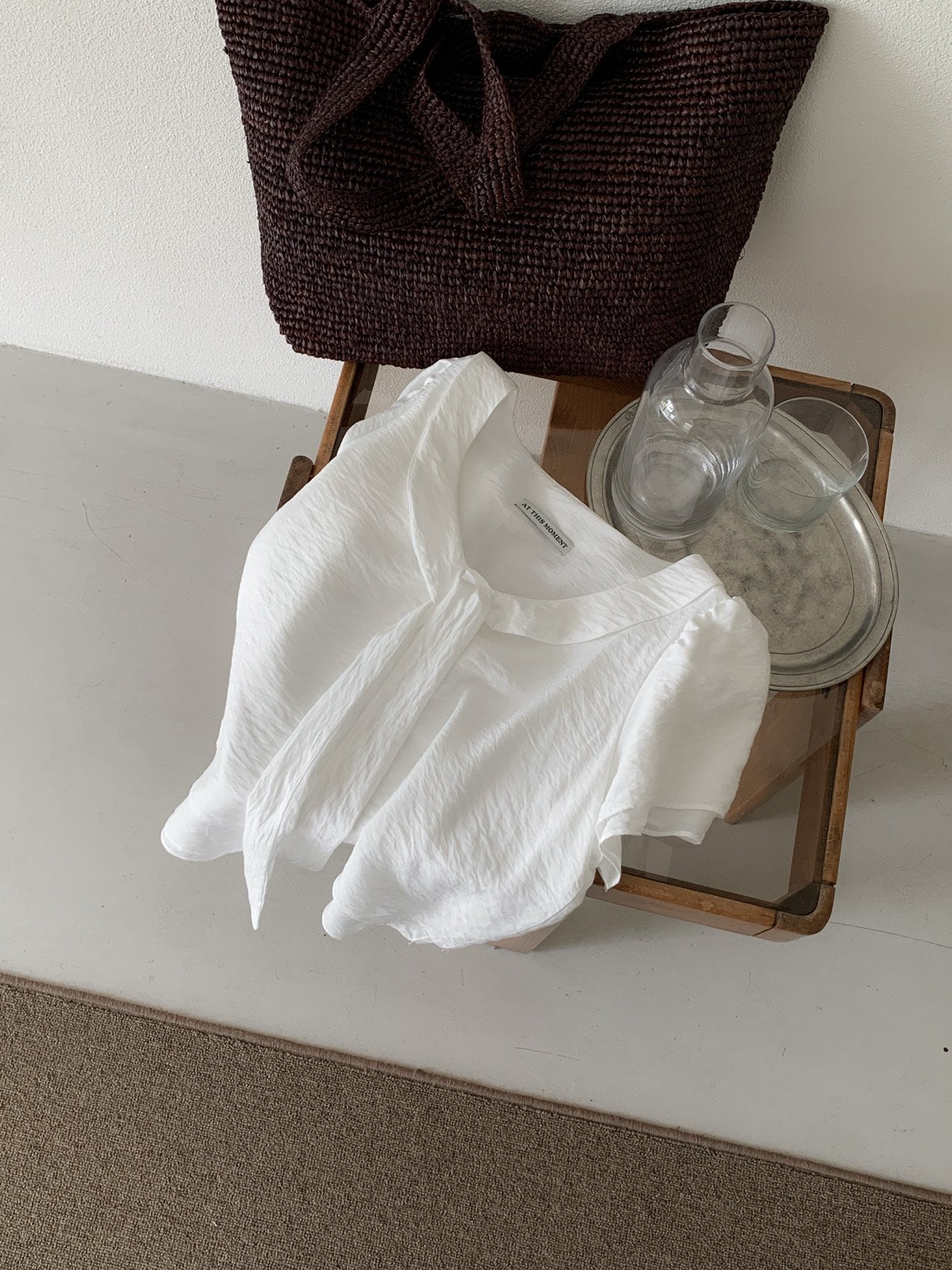 Tie blouse