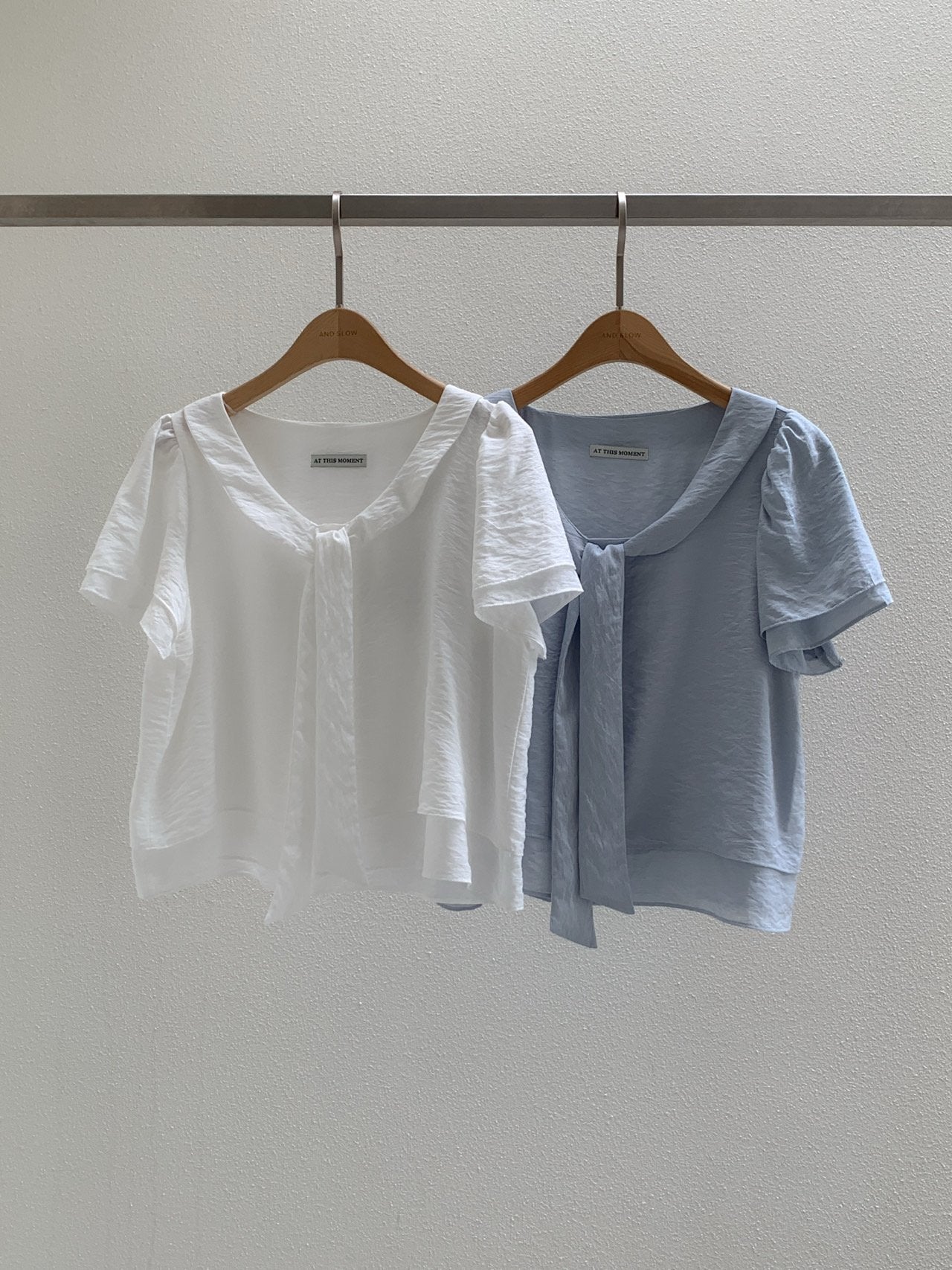Tie blouse