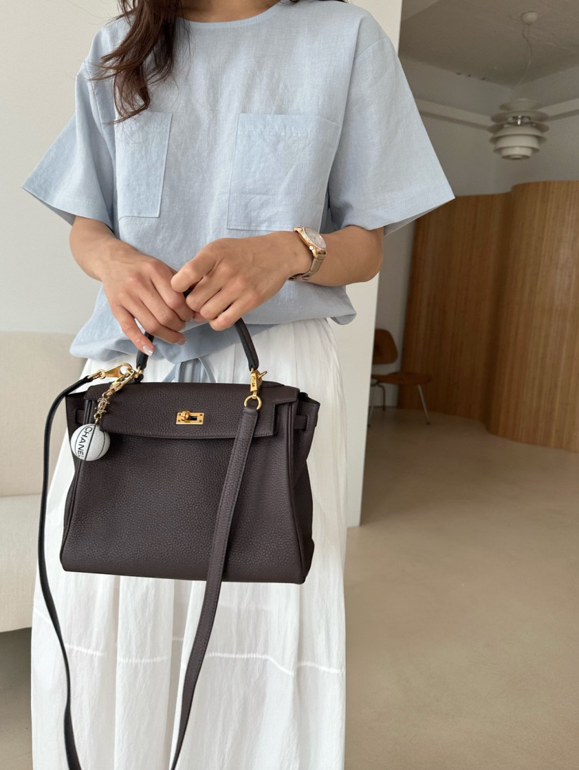 Linen pocket blouse