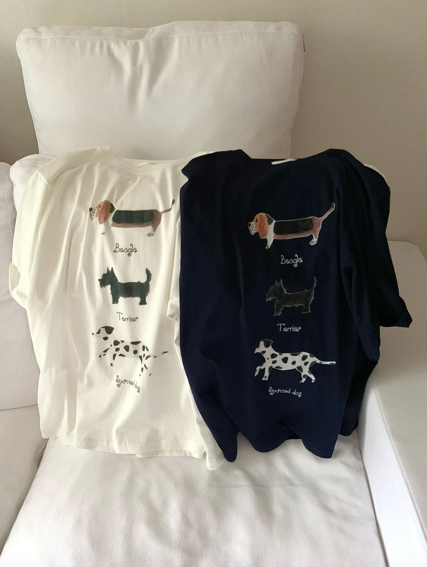 Puppy boxy T-shirt