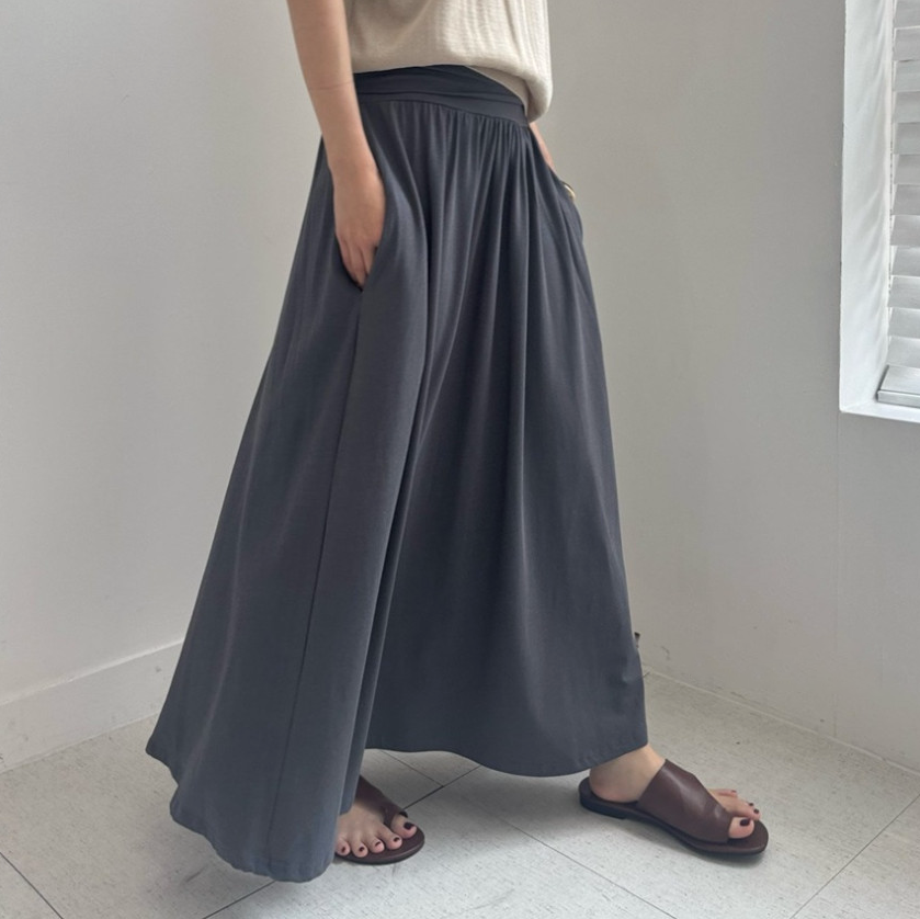 Modal long skirt