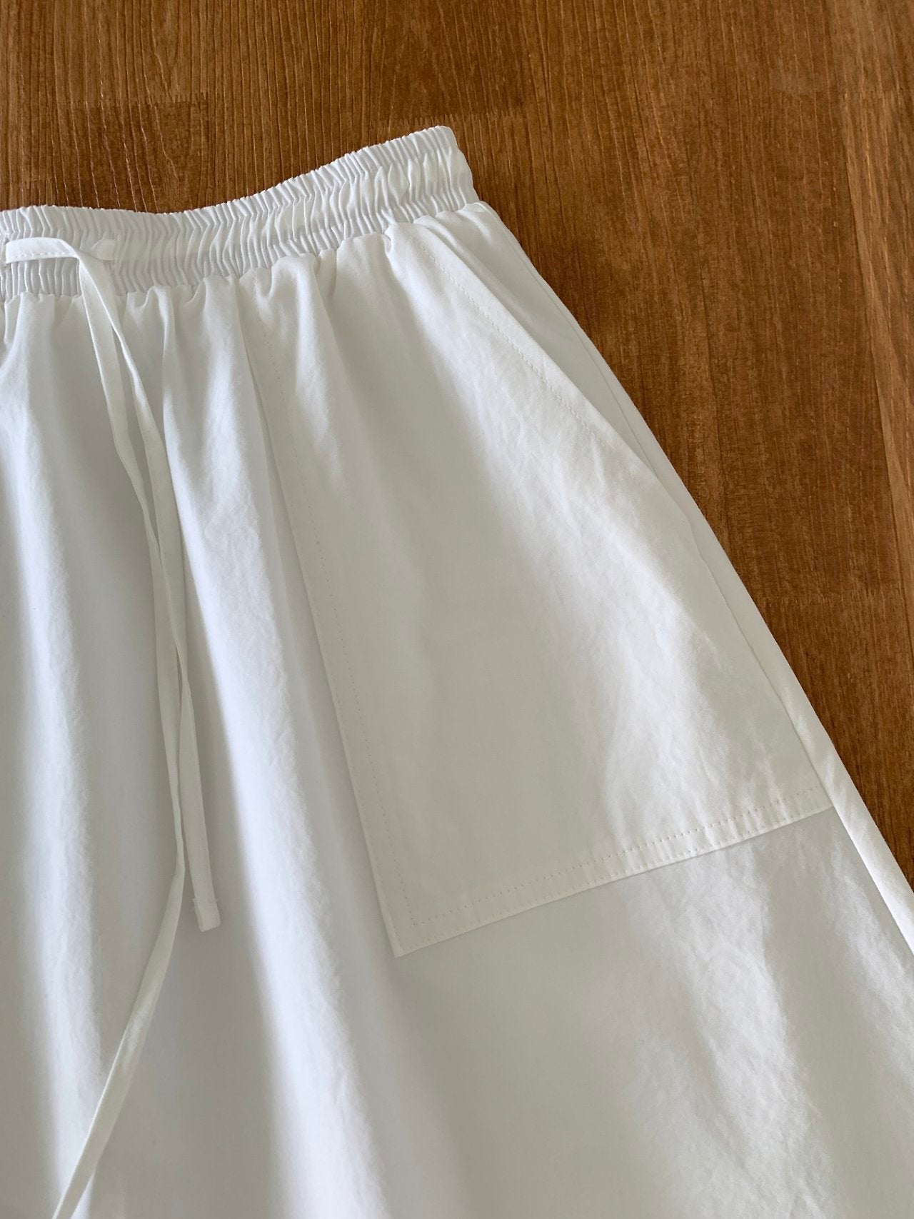 Cotton big pocket skirt