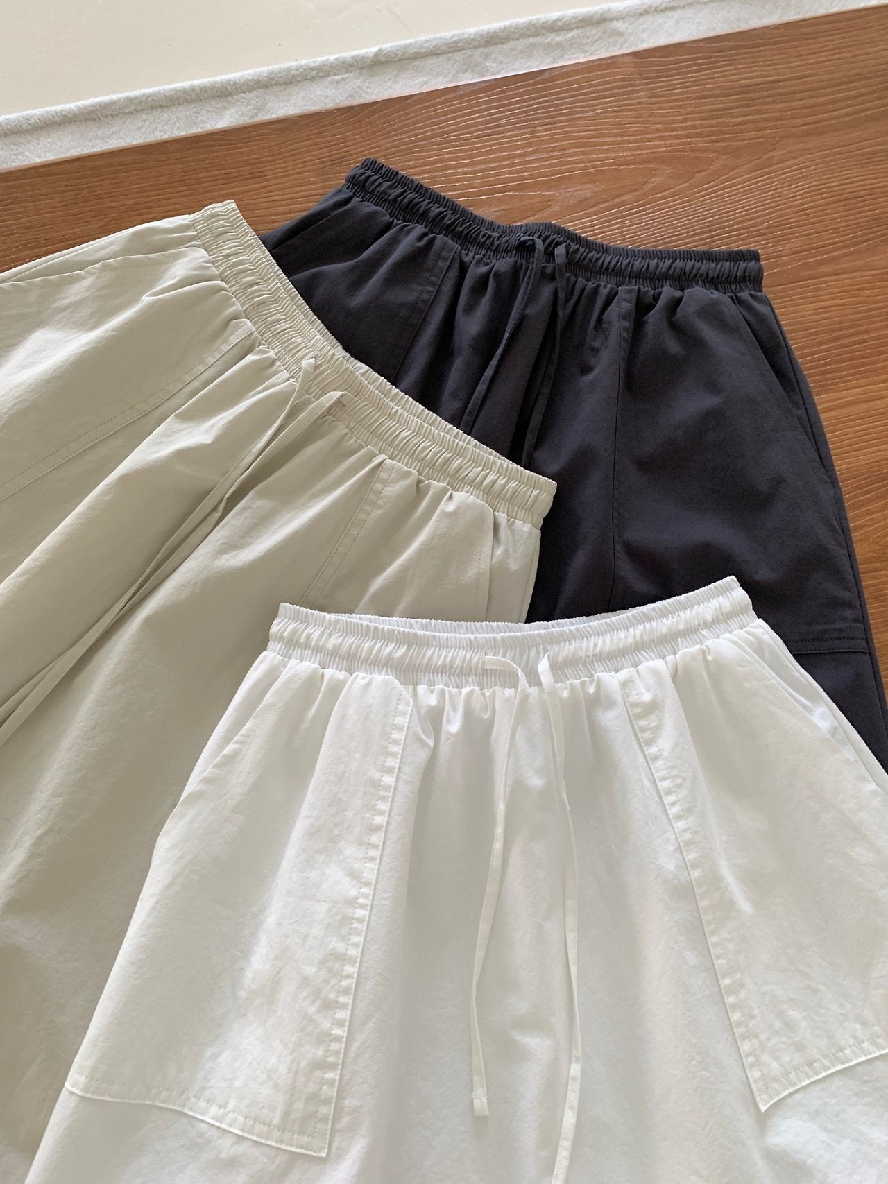 Cotton big pocket skirt