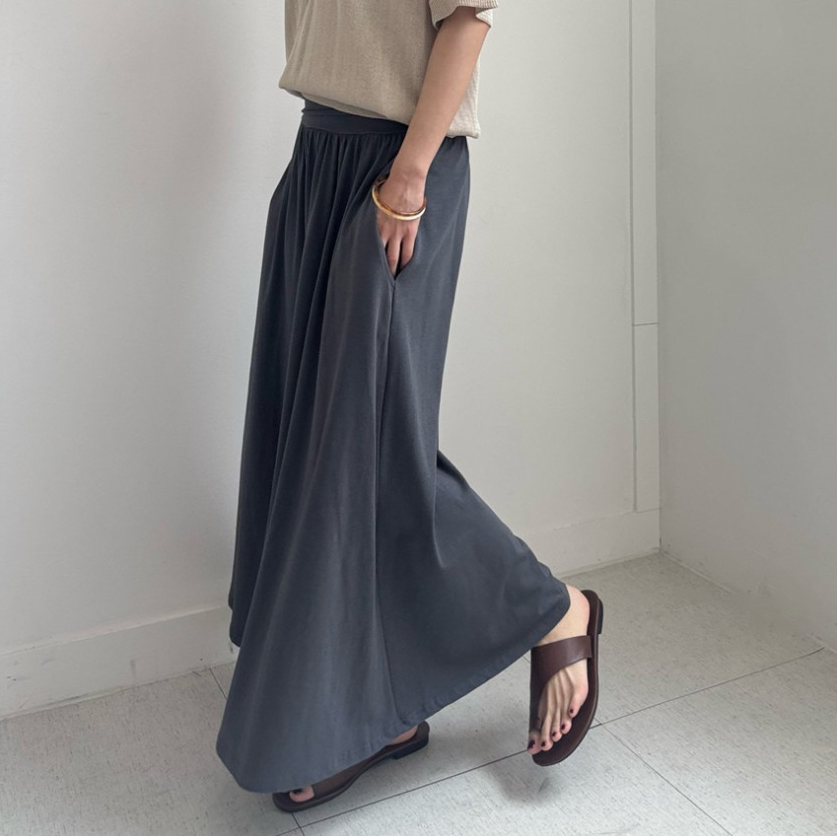 Modal long skirt