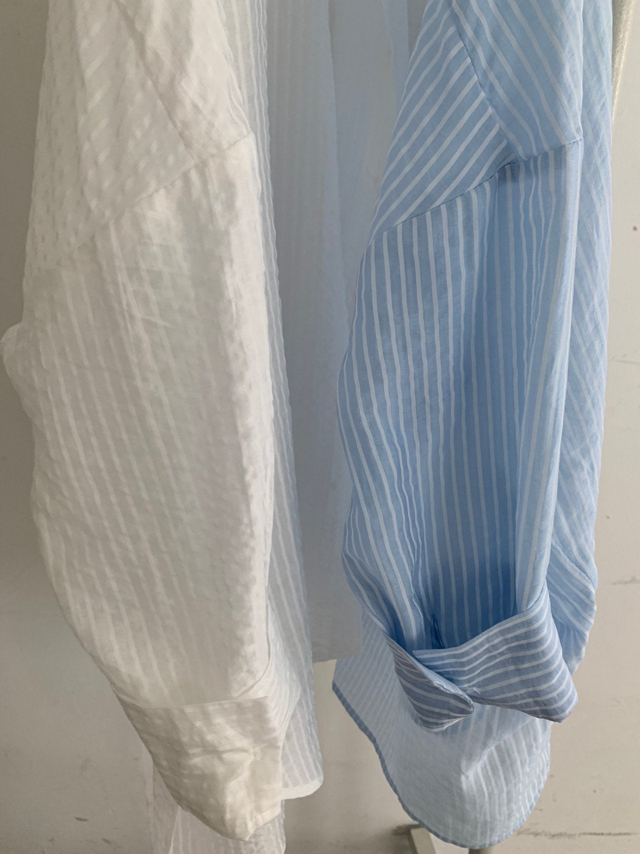 Sheer striped shirt
