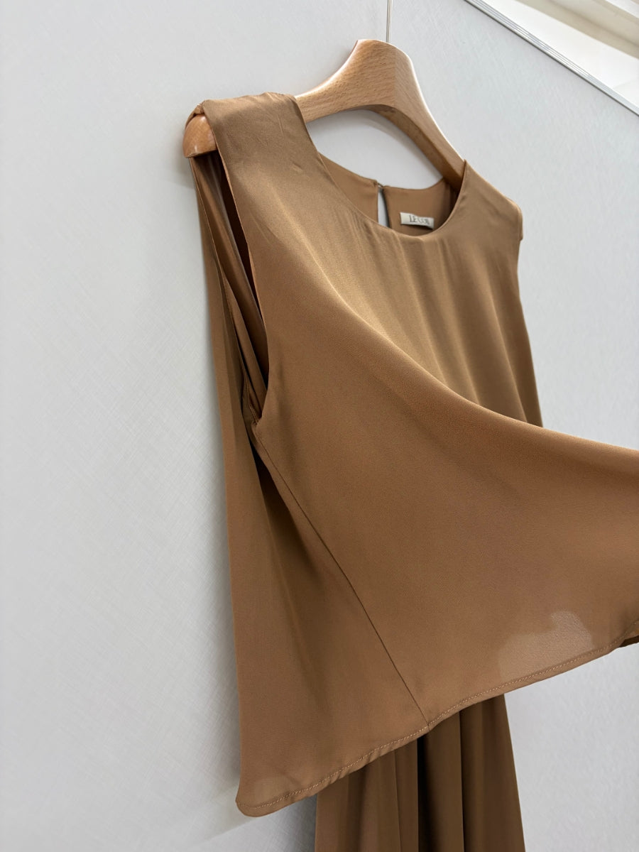 Layered chiffon dress