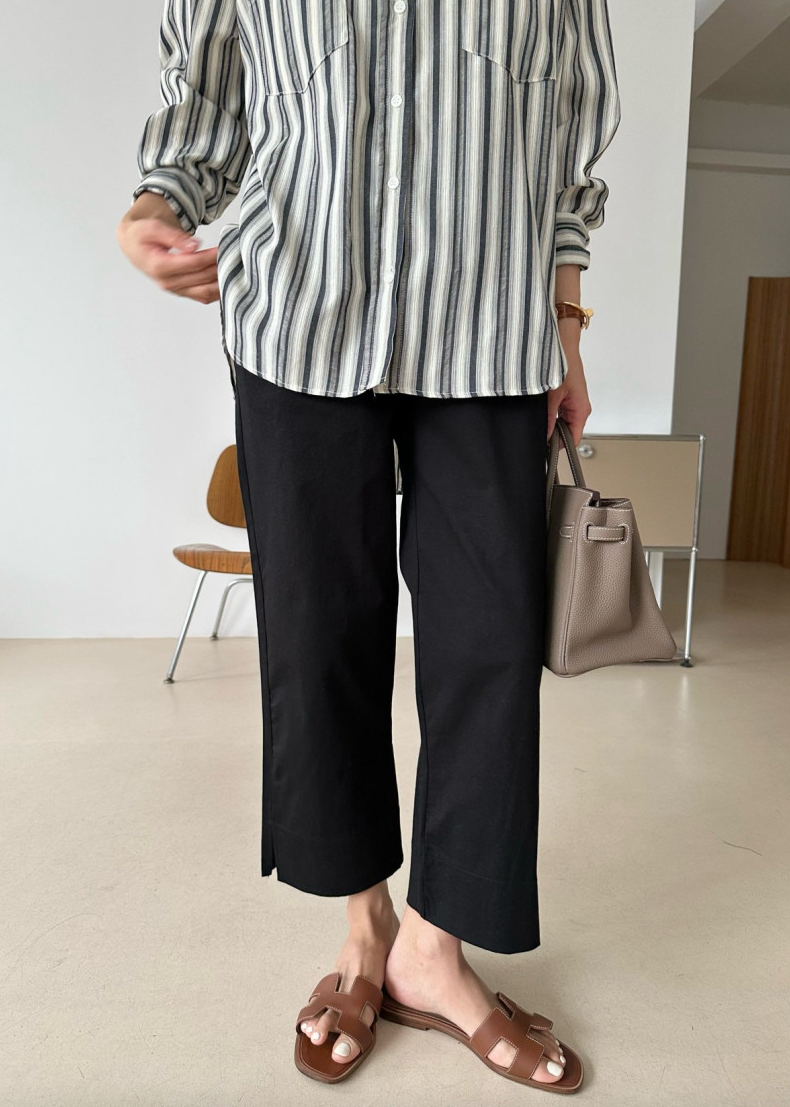 Bio-washed cotton pants