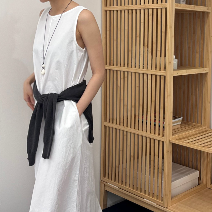 Nylon sleeveless dress