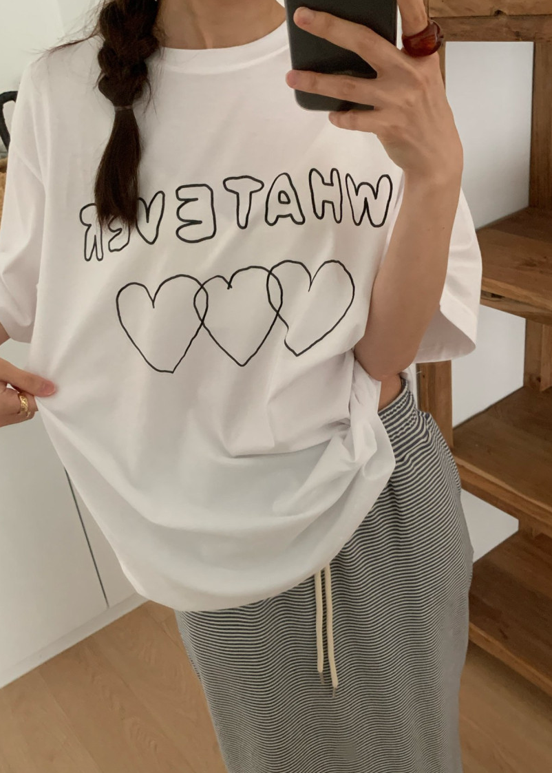 Heart boxy T-shirt