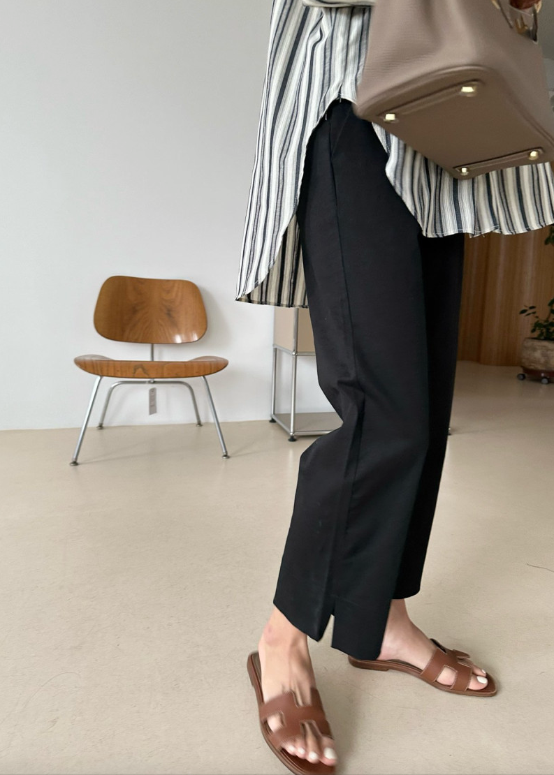 Bio-washed cotton pants