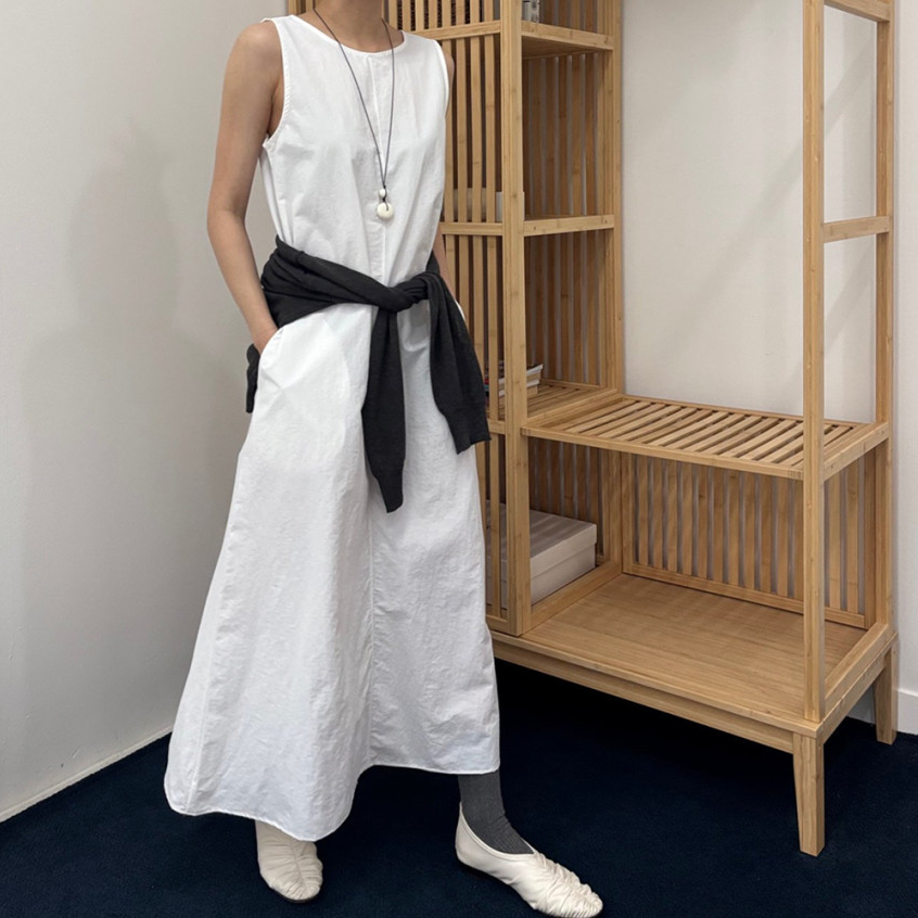 Nylon sleeveless dress