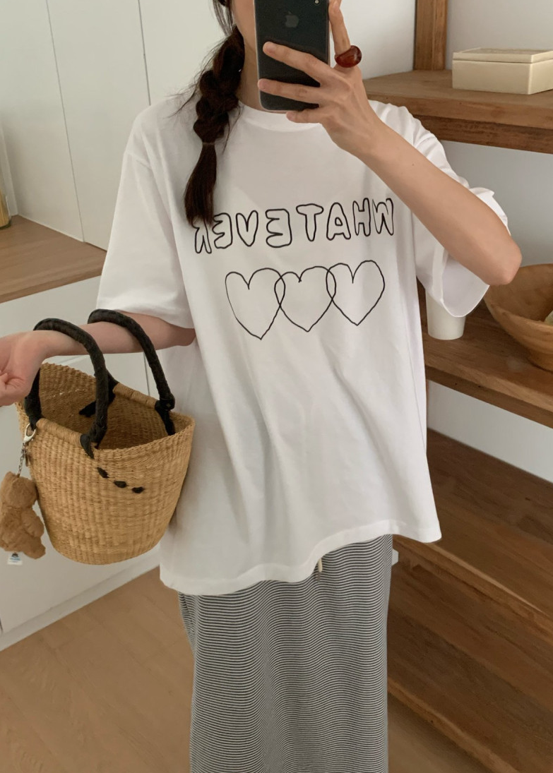 Heart boxy T-shirt