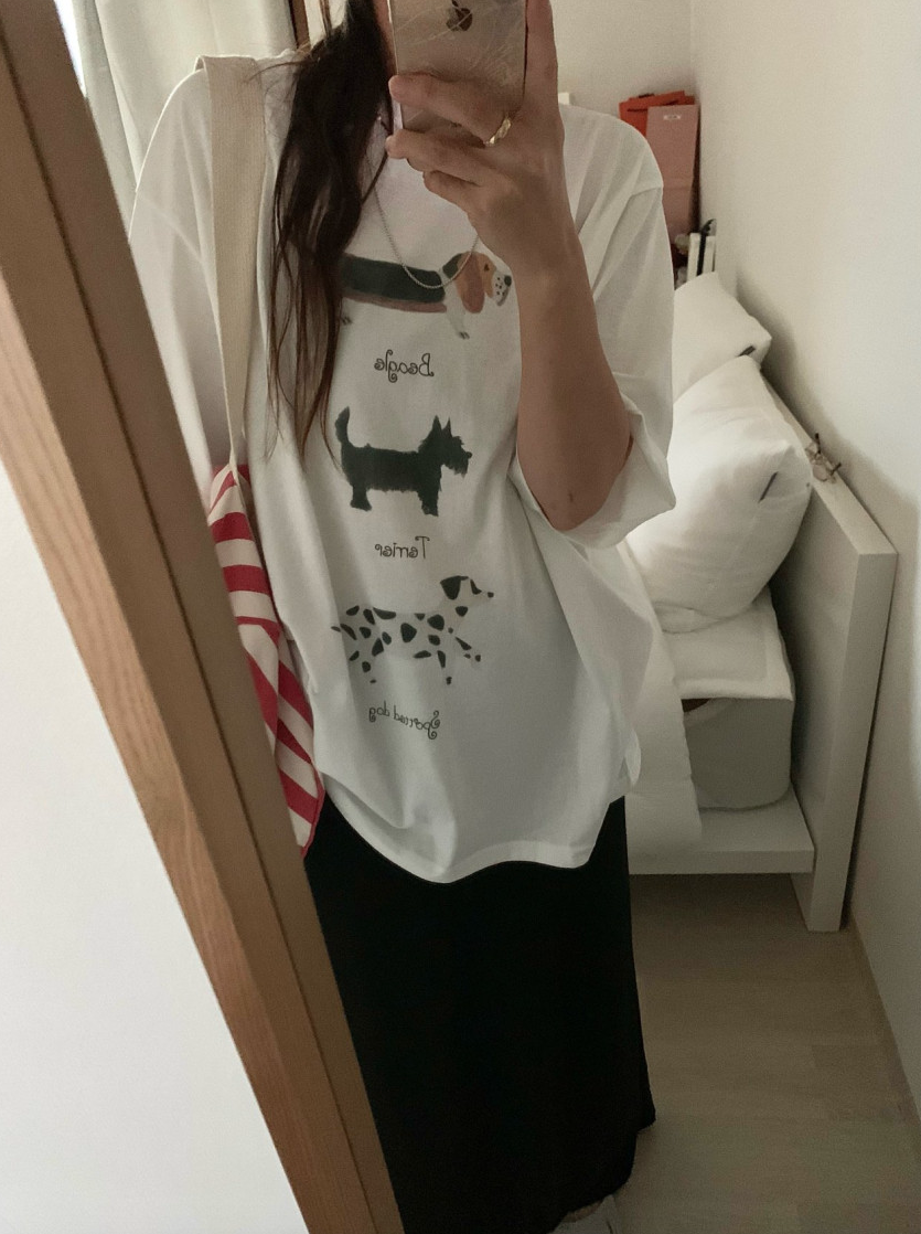 Puppy boxy T-shirt