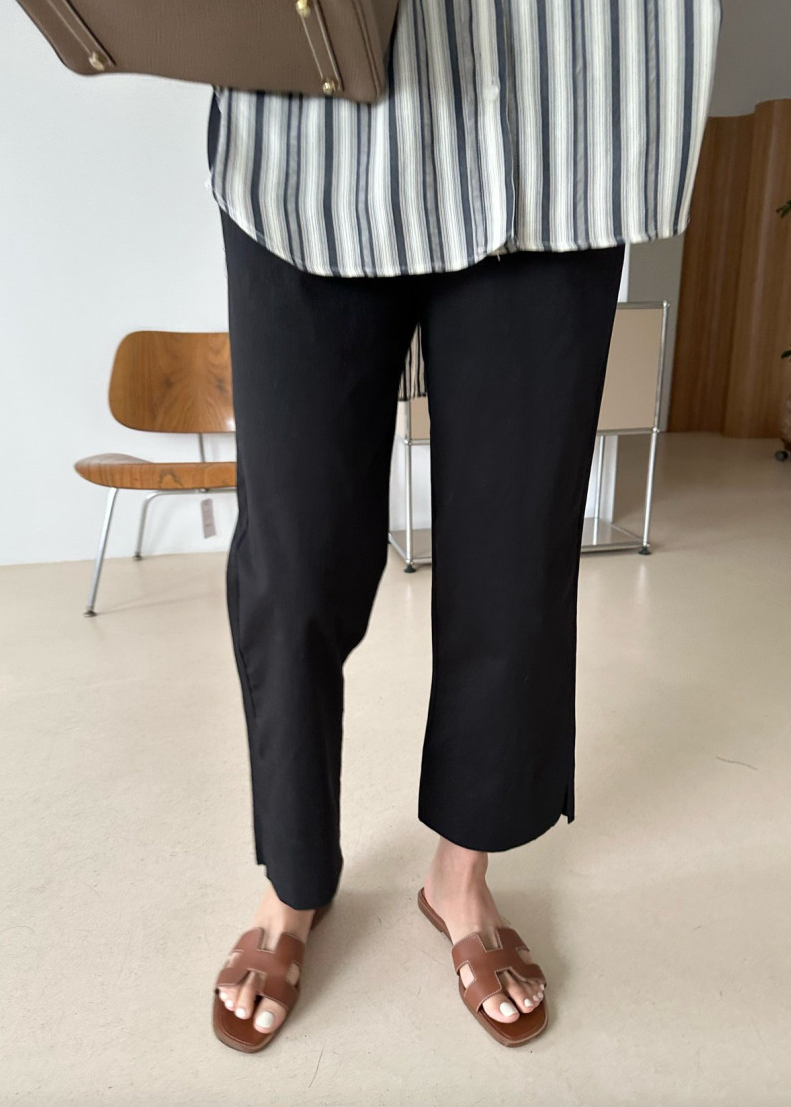 Bio-washed cotton pants