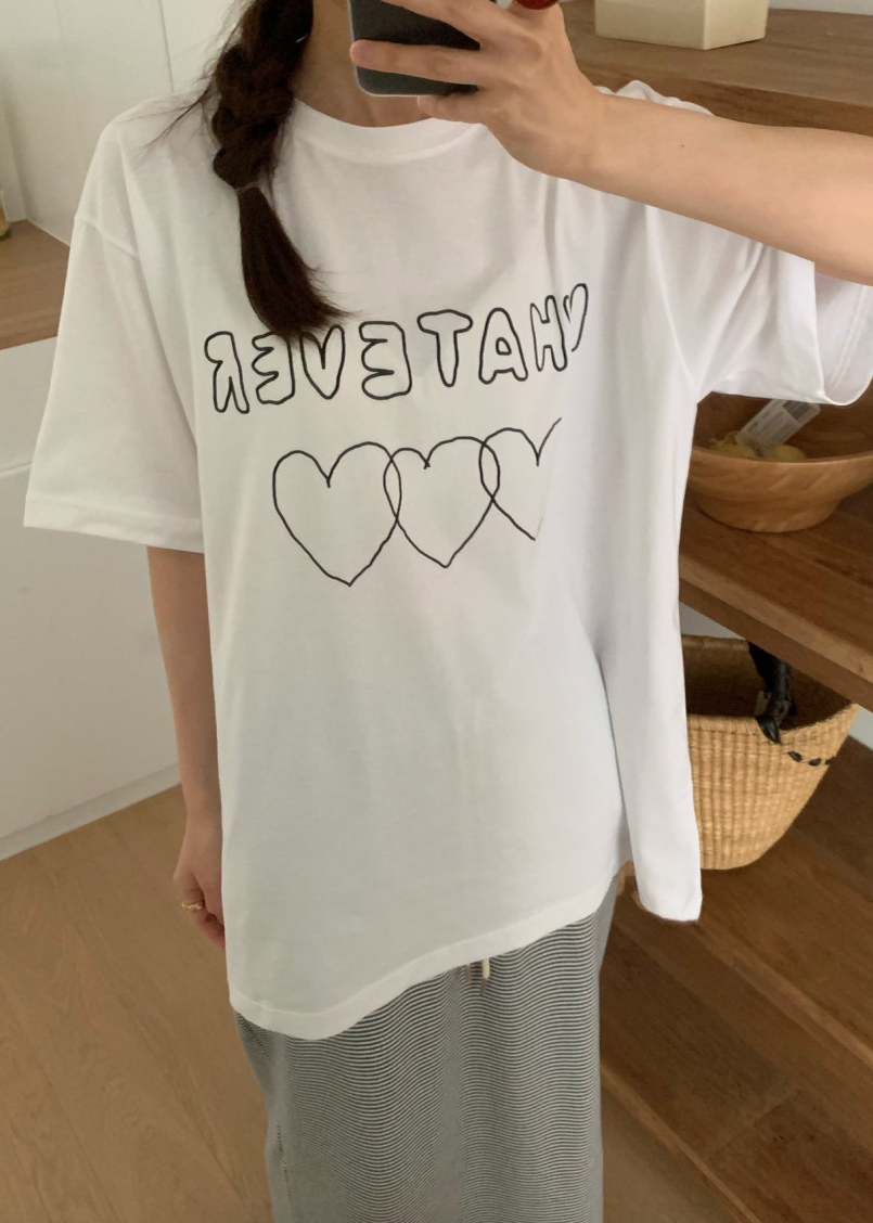 Heart boxy T-shirt
