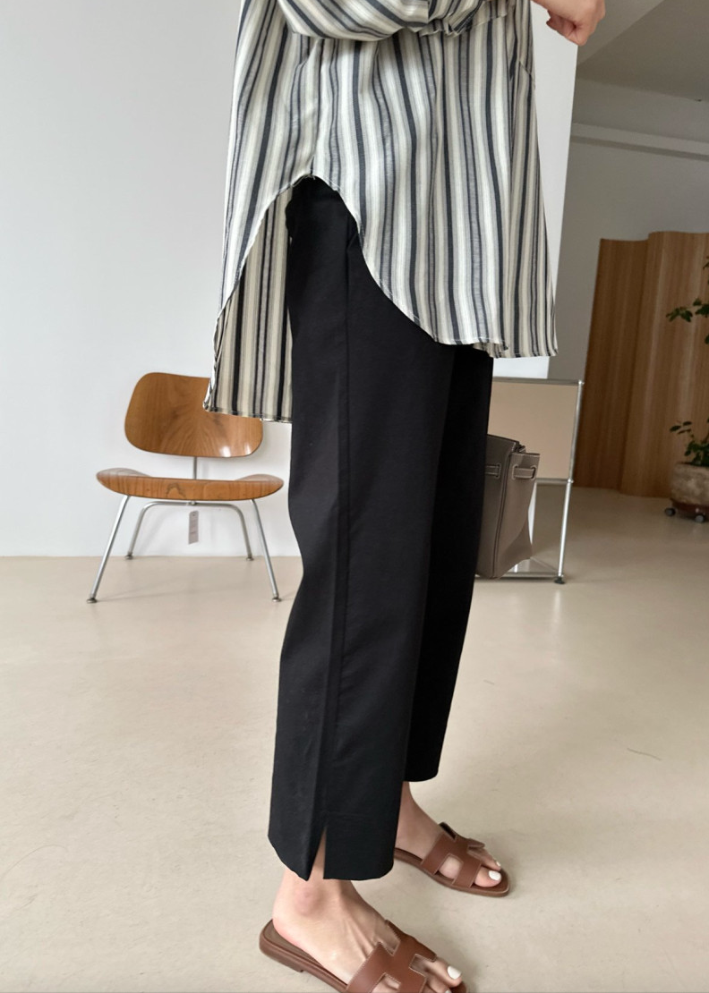 Bio-washed cotton pants