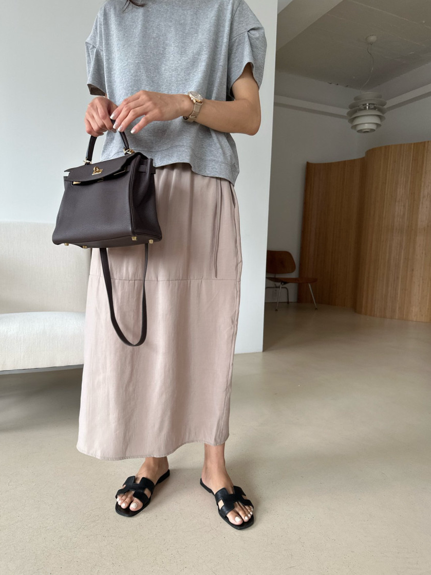 Tencel cocoon skirt
