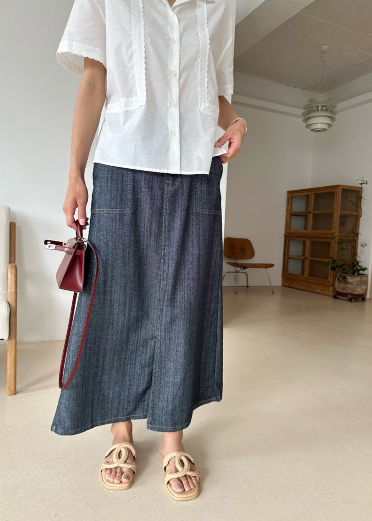 Non fade summer denim skirt