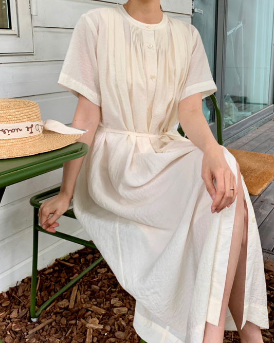 Clair pintuck dress