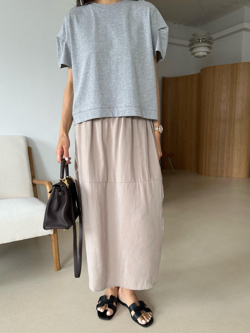 Tencel cocoon skirt