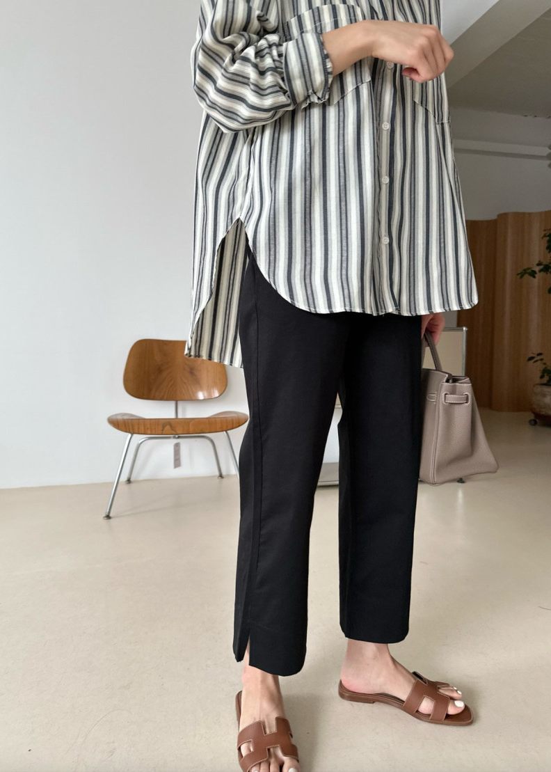 Bio-washed cotton pants