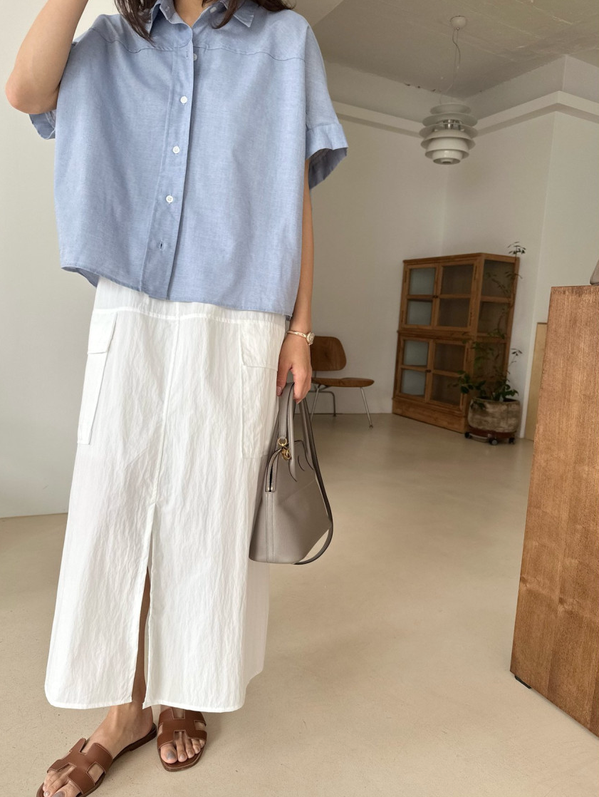 Tencel denim shirt