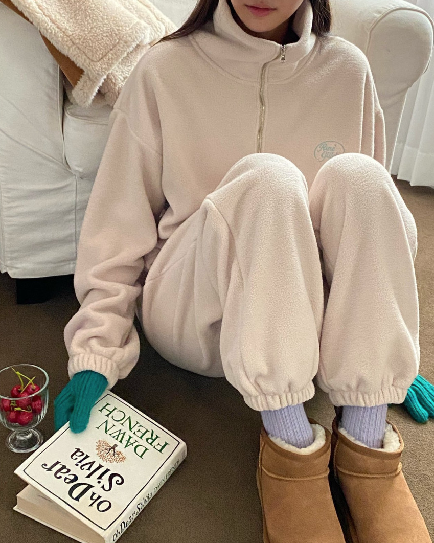 (F/W) Fleece jogger pants